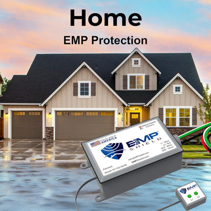EMP Shield – Home Device & Micro Vehicle Protection Bundle (SP-120-240-RL/DC-12V-Micro) for EMP, Lightning, Solar Flare, and Surge Protection