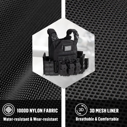 Jueachy Weighted Vest for Men: Quick Release Lightweight Adjustable Breathable Outdoor Vest for Training