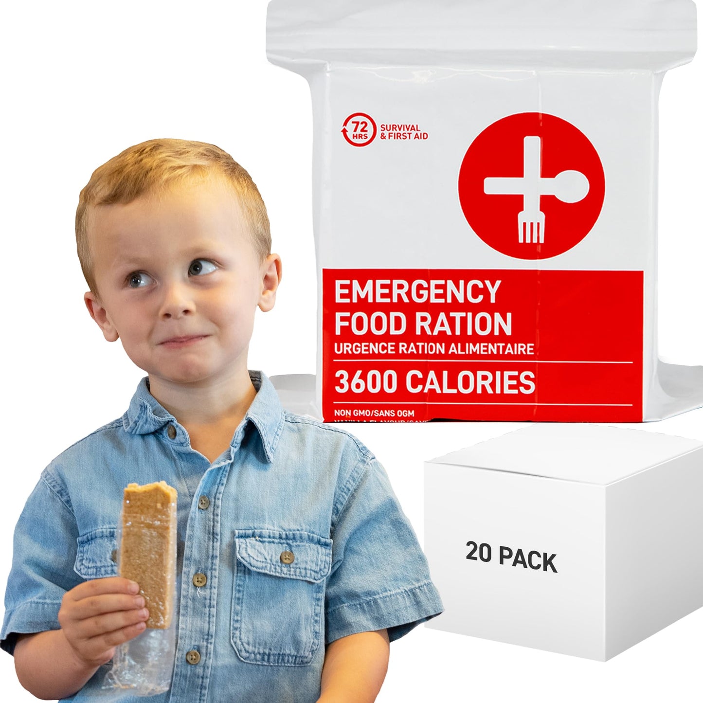 72 HRS Food Rations, Emergency Food Rations, Rations Emergency 3600 Calories for 72 Hours, 5 – Year Shelf Life, Emergency Food