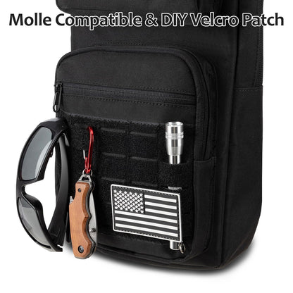 Hydration Backpack Tactical with 3L TPU Water Bladder: Hiking MOLLE Military Day Bag for Hunting for Men Women