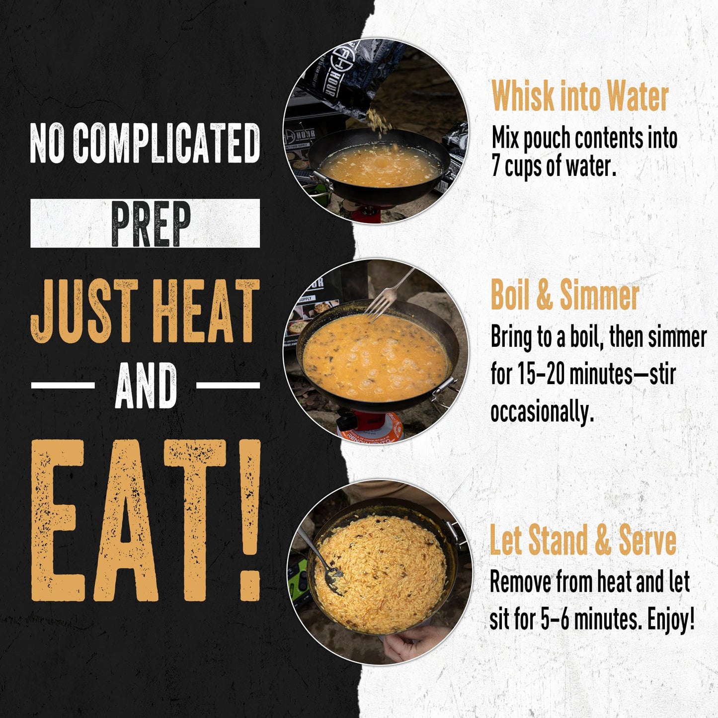 Ready Hour Mac and Cheese Case Pack (24 Servings), Freeze-Dried, Mac and Cheese Bulk, Survival Emergency and Real Non-Perishable Food, Long-Term Storage Food, 25-Year Shelf Life