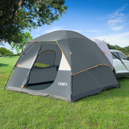 UNP SUV Dome Tent for Camping, Outdoor 6 Person Car Camping Tent, Easy Set Up SUV Tailgate Tent with Rainfly 10' x 10' Vehicle Camping Tent | for Camping, Outdoor, Car Camping Tent, Easy Set Up, SUV Tailgate Tent, with Rainfly