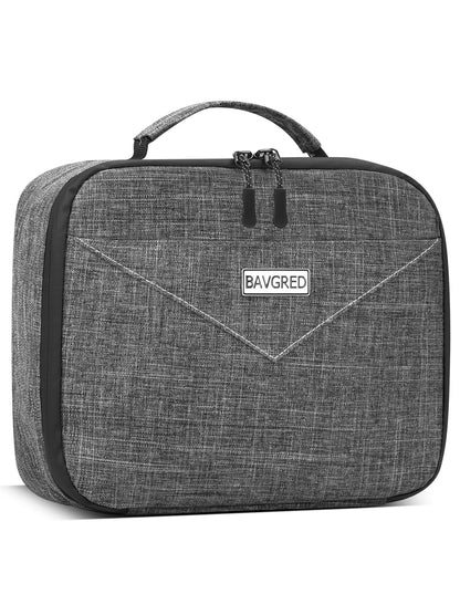 BAVGRED Lunch Box Insulated Soft Lunch Bag, Freezable and Reusable Mini Cooler, Thermal Meal Tote Containers with Exterior & Interior Pockets for Work, Outdoor Meal