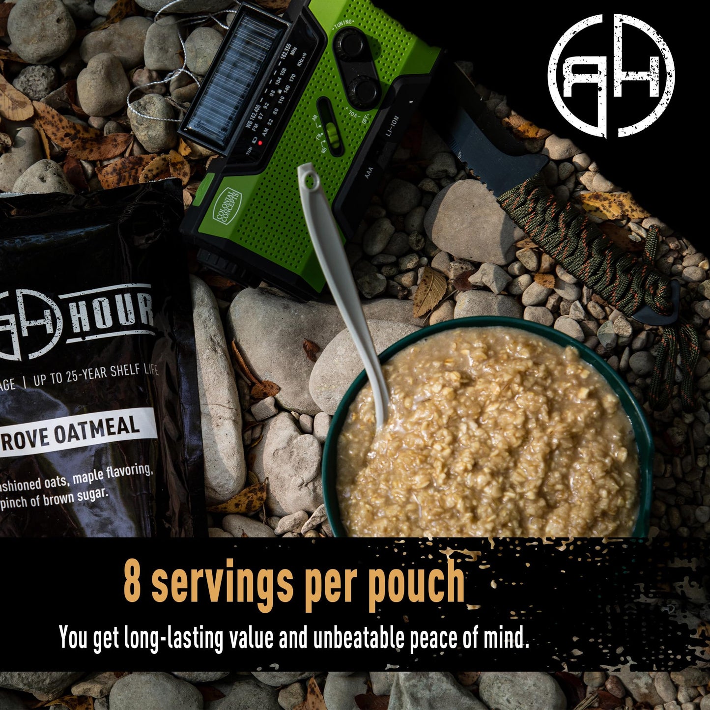 Ready Hour Mac and Cheese Case Pack (24 Servings), Freeze-Dried, Mac and Cheese Bulk, Survival Emergency and Real Non-Perishable Food, Long-Term Storage Food, 25-Year Shelf Life