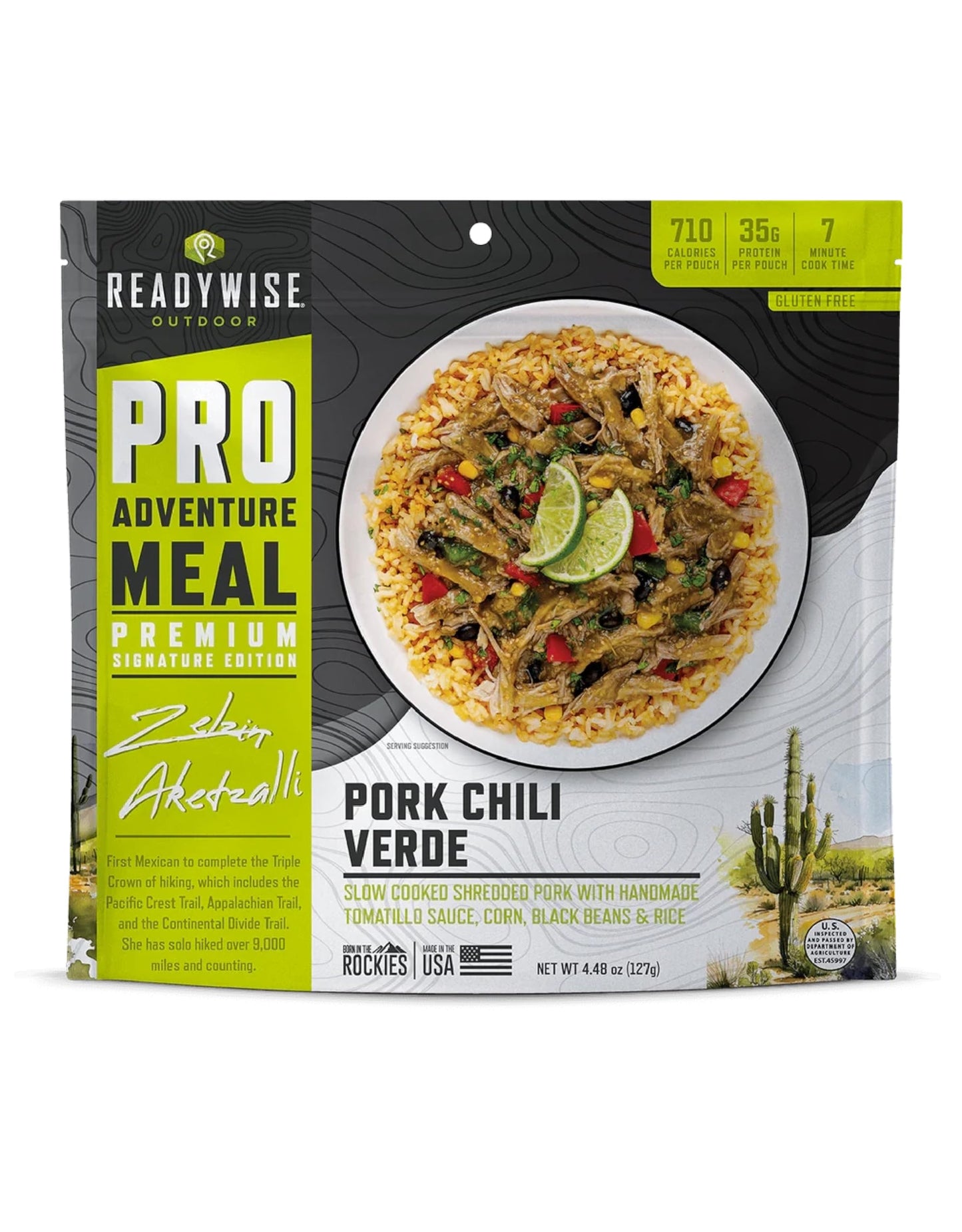 ReadyWise Outdoor Pro Adventure Meal - Breakfast Skillet, 2 Servings, 1 Pouch, Gluten Free, 700 Calories, 36g Protein, Freeze Dried Food & Dehydrated Backpacking Camping Meals, up to 5 Year Shelf Life