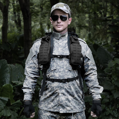 Jueachy Strap Shoulder Molle Accessories Pouch: Tactical Backpack Pocket Attachment Storage Phone Flashlight EDC