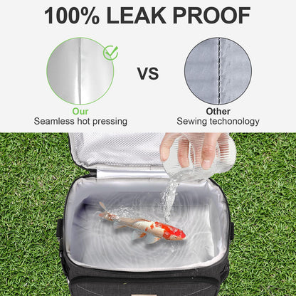 BAVGRED Lunch Box for Men Women,Reusable Large Double Deck Tactical Insulated Lunch Bag with Adjustable Shoulder Strap,Leakproof Tote Cooler Bag for Work Adults Picnic Beach Office-Green,12 Cans