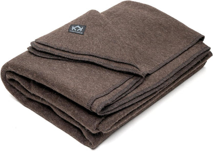 Arcturus Bundle Chocolate Wool Blanket and Vegan Leather Strap Bundle