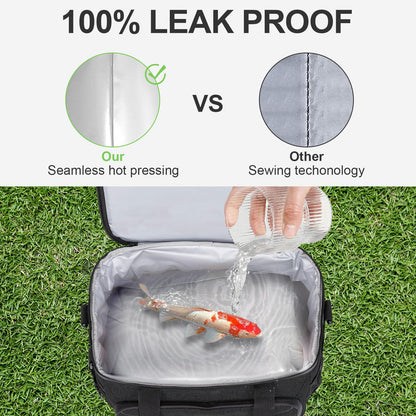 BAVGRED Lunch Box for Men Women,Reusable Large Double Deck Tactical Insulated Lunch Bag with Adjustable Shoulder Strap,Leakproof Tote Cooler Bag for Work Adults Picnic Beach Office-24 Cans