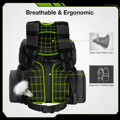 TIDEWE Tactical Range Backpack Bag for Gun and Ammo with Pistol Case