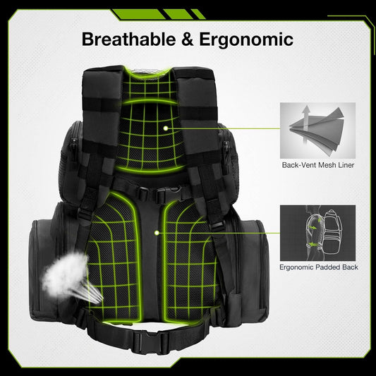 TIDEWE Tactical Range Backpack Bag for Gun and Ammo with Pistol Case