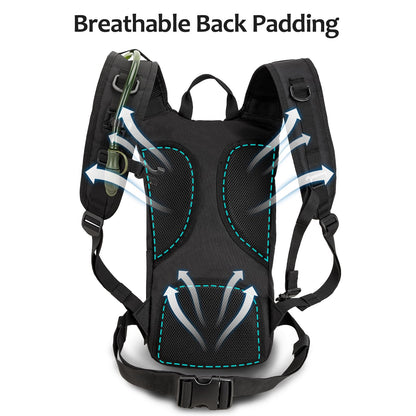 Hydration Backpack Tactical with 3L TPU Water Bladder: Hiking MOLLE Military Day Bag for Hunting for Men Women