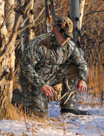 TIDEWE Hunting Bibs Heated with Battery, Waterproof Insulated Bibs for Fishing