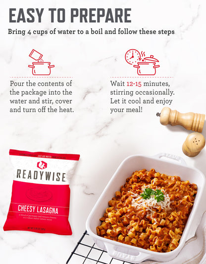 ReadyWise Emergency Food Supply - 120 Servings Favorites Sample Bucket, Survival Food Kit, Freeze Dried Prepper Food & Dehydrated Meals for Camping Essentials & Backpacking, up to 25 Year Shelf Life