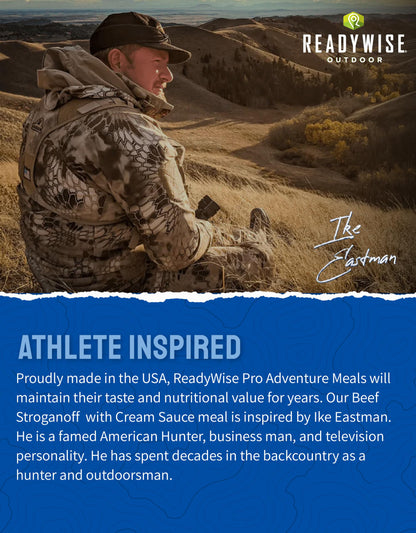 ReadyWise Outdoor Pro Adventure Meal - Breakfast Skillet, 2 Servings, 1 Pouch, Gluten Free, 700 Calories, 36g Protein, Freeze Dried Food & Dehydrated Backpacking Camping Meals, up to 5 Year Shelf Life