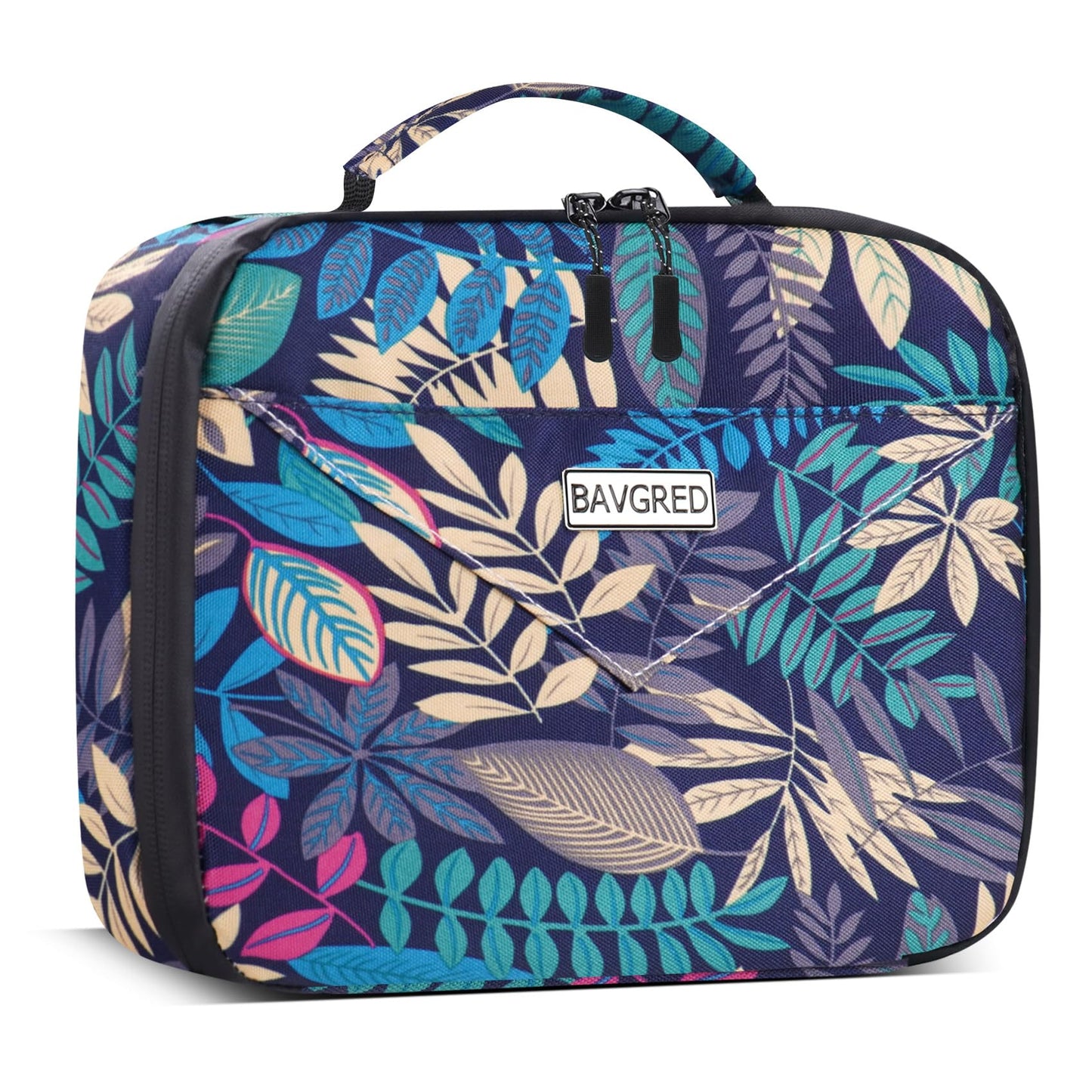 BAVGRED Lunch Box Insulated Soft Lunch Bag, Freezable and Reusable Mini Cooler, Thermal Meal Tote Containers with Exterior & Interior Pockets for Work, Outdoor Meal