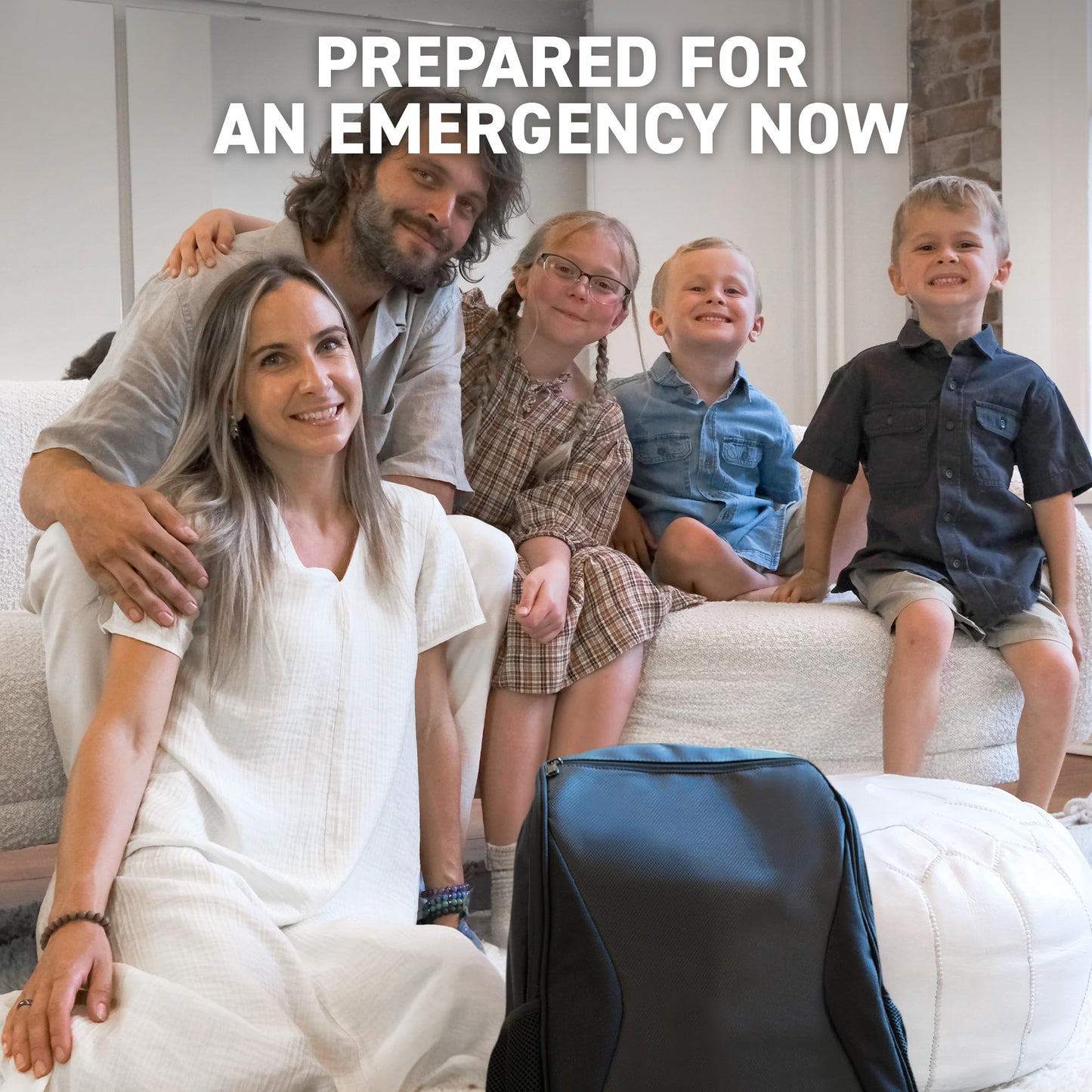 Earthquake Kit - 72 HRS Essential Emergency Survival Kit, Heavy Duty 72 Hour Bug Out Bag Survival Kit for Earthquake, Hurricane, Tsunami - Include Emergency First Aid Kit, Water, Food (Black 2P)