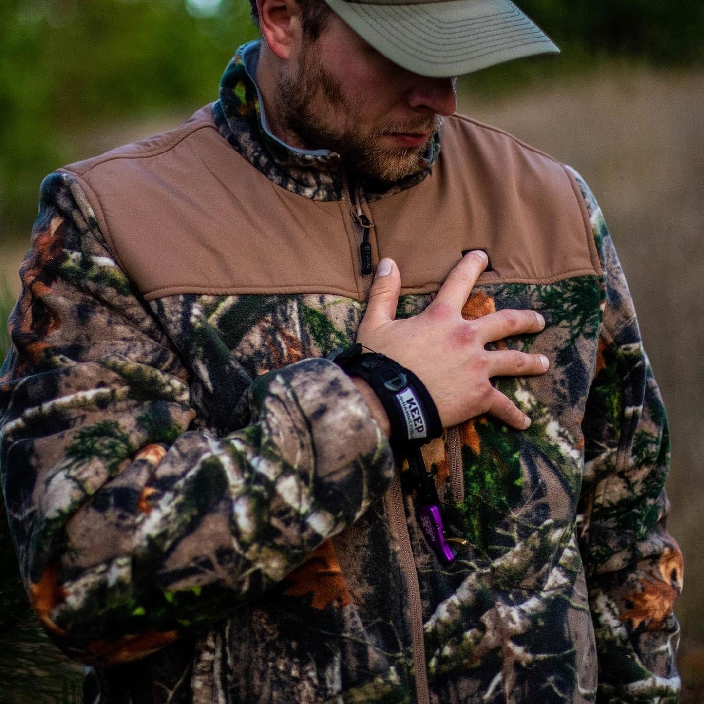 TIDEWE Heated Jacket Pro for Men, Rechargeable Battery-Powered Fleece Coat for Hunting (Black, Camo, Size S-XXXL)