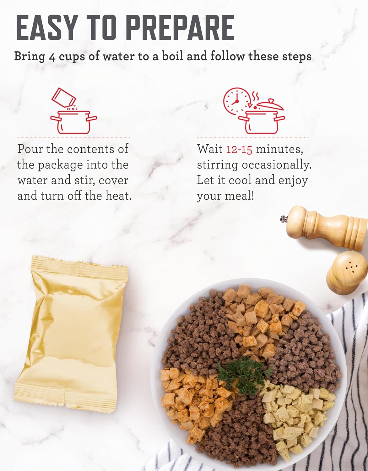 14 Day ReadyWise Emergency Food Supply - 14 Day, 150 Servings Emergency Freeze Dried Food Bucket, Protein Meals, Camping Essentials, Survival Kit, Disaster Prepping Supplies, 25 Year Shelf Life + ReadyWise Emergency Food Supply-88 Servings Meat & Rice…