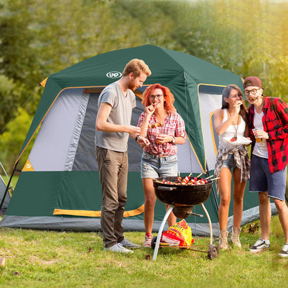UNP 2/4/6/8 Person Tent, Portable Cabin Tent, Camping Tent 4-Person Easy Set Up, Waterproof with Top Rainfly for Outdoor Camping/Hiking | Easy Set Up, Waterproof, Top Rainfly