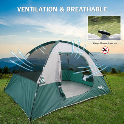 UNP Camping Shower Tent and 2 Person Camping Tent for Hiking Outdoor Fishing Portable