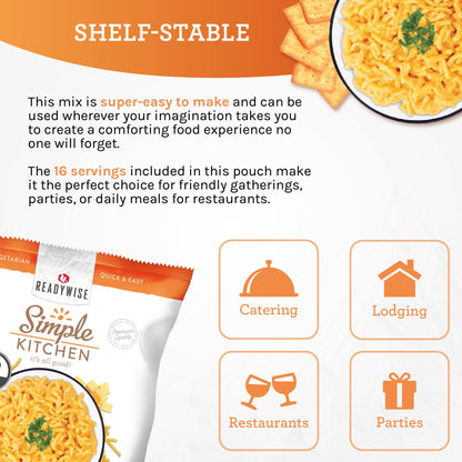 READYWISE - Simple Kitchen, Tomato Basil Soup, 17 Servings, MRE, Gluten Free, & Vegetarian, Food, Soup Mix, for Events, Hiking, Emergency Food Supply, Camping Essentials, or Daily Use, 1 Pack