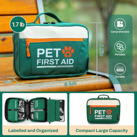 RHINO RESCUE Bundle - Pet First Aid Kit+ First Aid Kit for Home