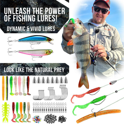 PLUSINNO Fishing Backpack with Tackle Boxes, Waterproof Fishing Sling Tackle Bag For Fishing Gear With Rod Holder, Fishing Gifts for Men With Fishing lures, Fishing pliers, Fish Lip Gripper.