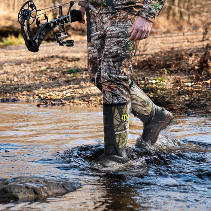 TIDEWE Hunting Boots Snake Proof for Men, Waterproof Insulated Warm Rubber With Steel Shank, 5mm Neoprene Lightweight Outdoor, Sturdy Work for Farming Gardening