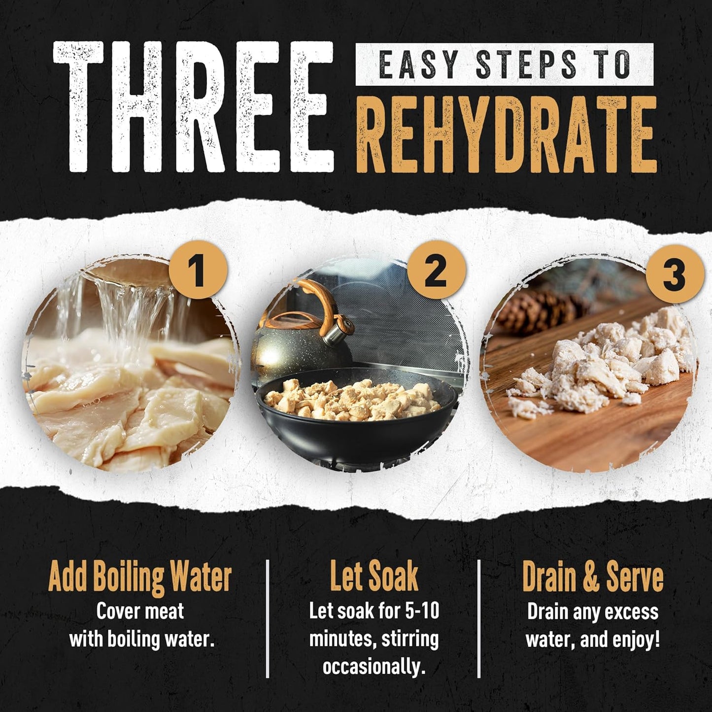 Ready Hour Freeze-Dried Meat Kit (20 Servings), Emergency Supply, Prepper Supply, Protein Source, Emergency Food, Prepper Survival Kit, Bulk Meat, Shelf-Stable, Long-Term Storage