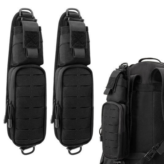 Jueachy Strap Shoulder Molle Accessories Pouch: Tactical Backpack Pocket Attachment Storage Phone Flashlight EDC