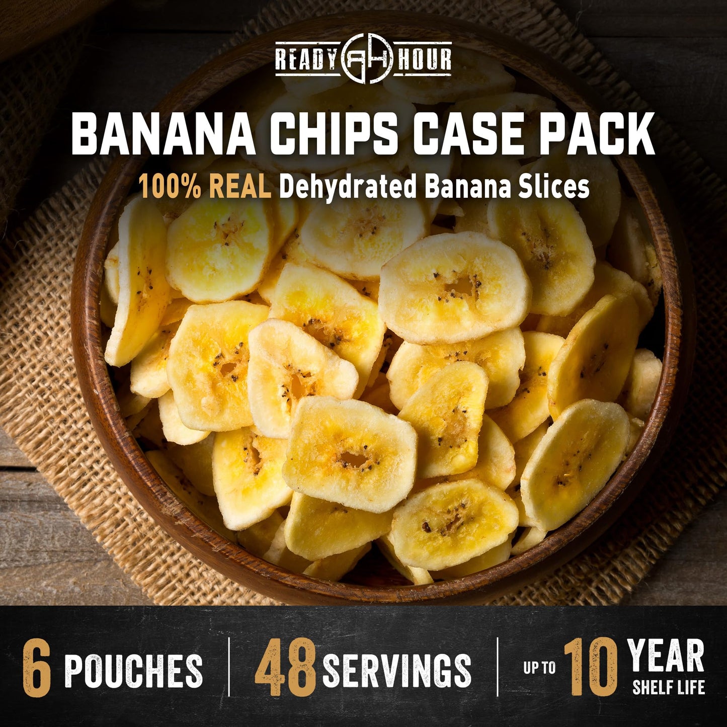 Ready Hour Freeze-Dried Corn Case Pack – Emergency Food, Long-Term Storage, Bulk Vegetables, Shelf-Stable Survival Supplies, Prepper Pantry Essential– 48 Servings (6 Pouches)