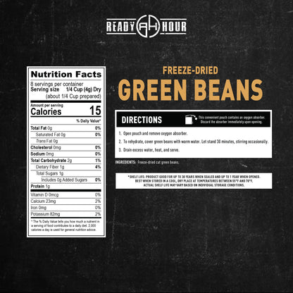 Ready Hour Freeze-Dried Corn Case Pack – Emergency Food, Long-Term Storage, Bulk Vegetables, Shelf-Stable Survival Supplies, Prepper Pantry Essential– 48 Servings (6 Pouches)