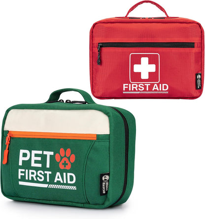 RHINO RESCUE Bundle - Pet First Aid Kit+ First Aid Kit for Home