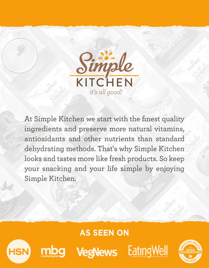 Simple Kitchen Garden Vegetable Soup Mix - 17 Servings for Meal Prep, Gluten Free, Vegetarian, Dehydrated & Freeze Dried Survival Food for Camping Meals, Backpacking & Hiking, Survival Kit, Pack of 4