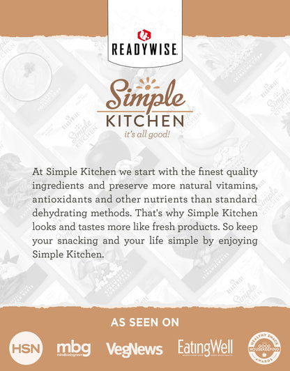 READYWISE - Simple Kitchen, Soup Sampler, Variety Pack, 8 Servings Per Pouch, Soup Mix, Family Size, Gluten Free Options, Freeze Dried Food, Soup for Family, Pack of 8