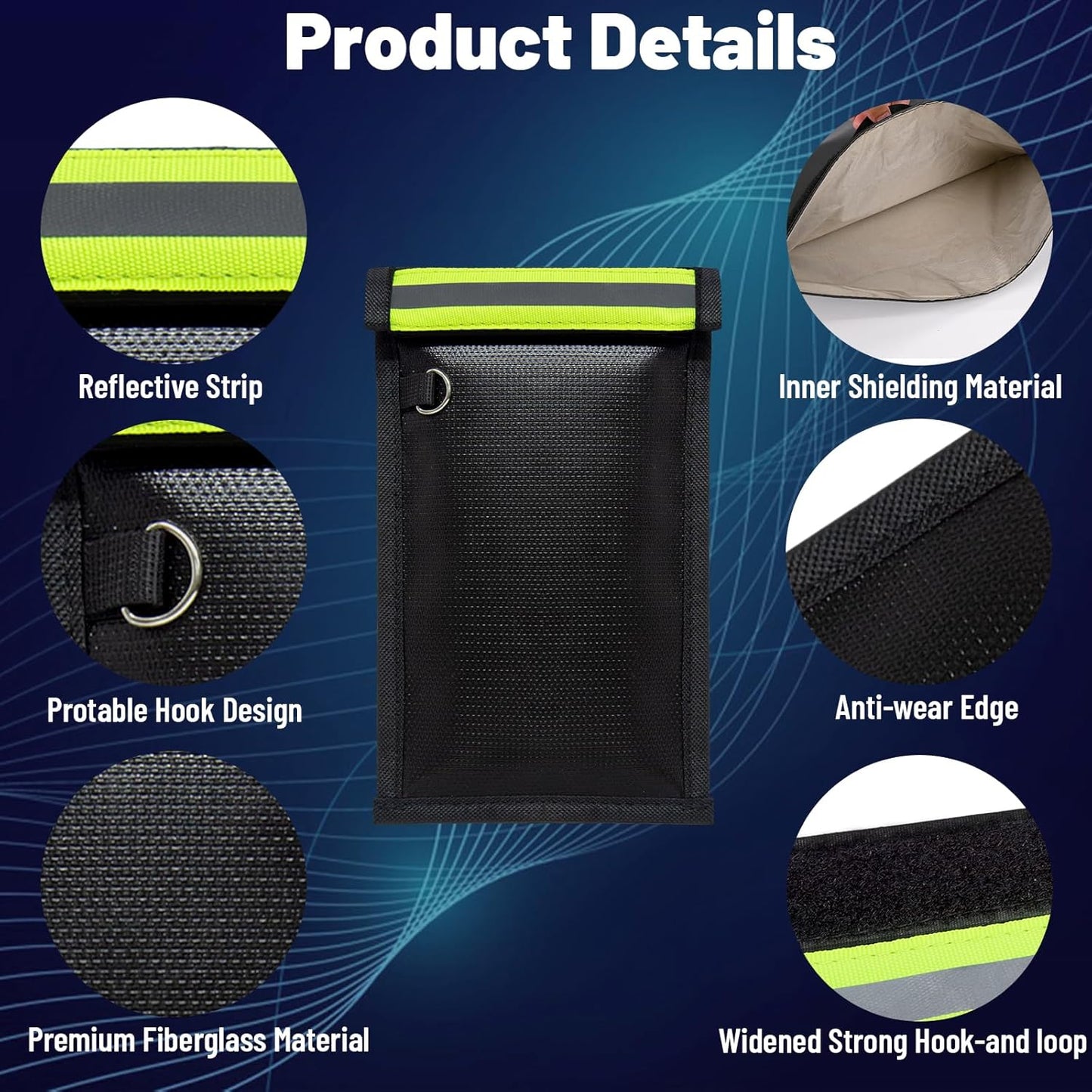 2 Pack Faraday Bags for Phones & Car Keys, Anti-Tracking Anti-Theft Signal Blocking Pouch, Faraday Key Fob Protector