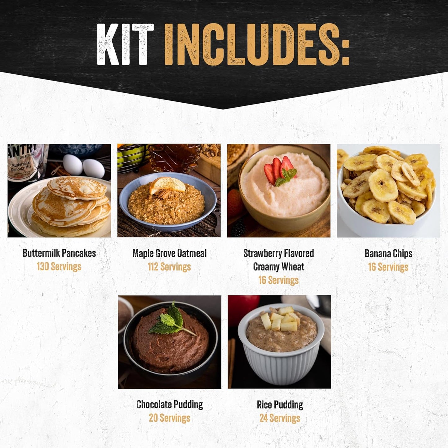 Ready Hour 3-Month Emergency Food Supply (846 Servings), 3-Month Kit, Food Storage Meal Entrées, Real Non-Perishable Meals, 25-Year Shelf Life Food, Portable Flood-Safe Container