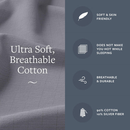 GroundLuxe Luxury Grounding Pillowcase (Organic Cotton)