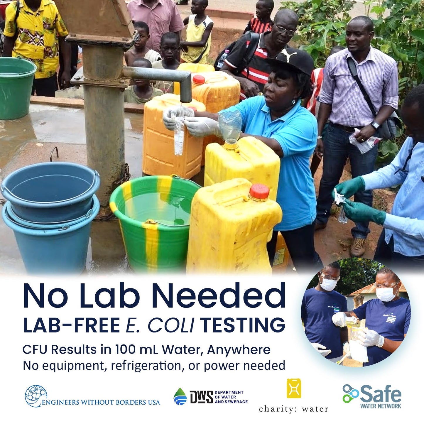 Pinpoint Water Test Kit – Fast & Easy Water Testing Kit for E. coli Detection - No Lab or Equipment Needed - Ideal for Well, Tap, and Drinking Water Testing (50 Pack)