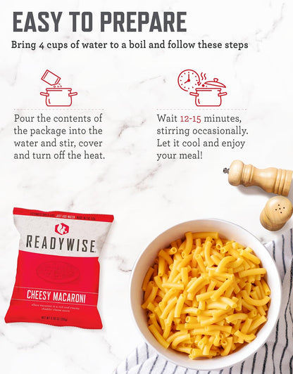 ReadyWise Emergency Food Supply - 1440 Servings Breakfast & Entrée Buckets, Protein Meals & Freeze Dried Bulk Food, Survival Kit for Backpacking & Camping Essentials, up to 25 Year Shelf Life