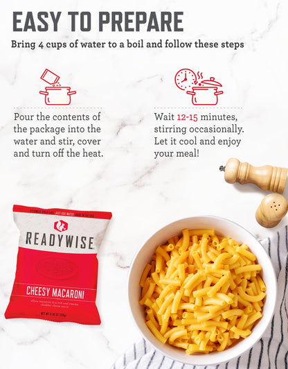 ReadyWise Emergency Food Supply - 14 Day, 150 Servings Emergency Freeze Dried Food Bucket, Protein Meals, Camping Essentials, Survival Kit, Disaster Prepping Supplies, up to 25 Year Shelf Life