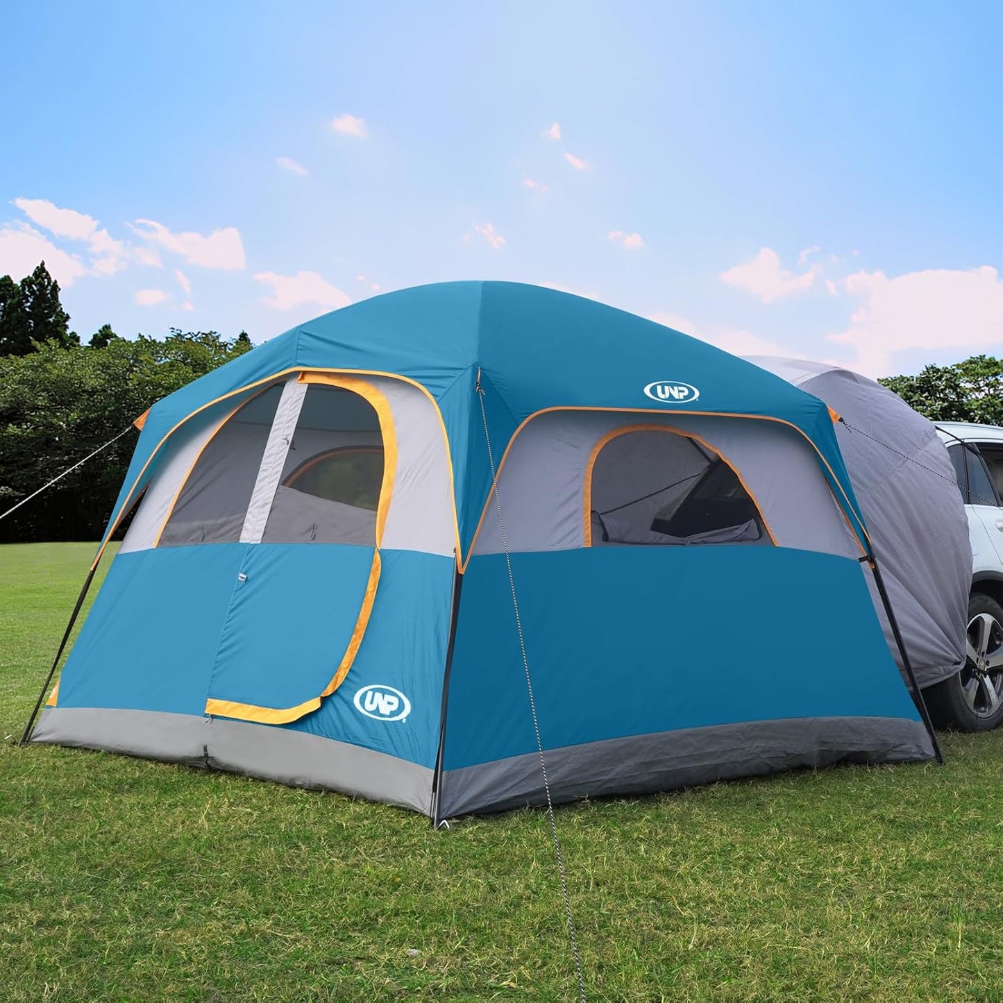 UNP Camping Shower Tent and SUV 6 Person Camping Tent for Outdoor Pricacy Shelter Hiking Fishing