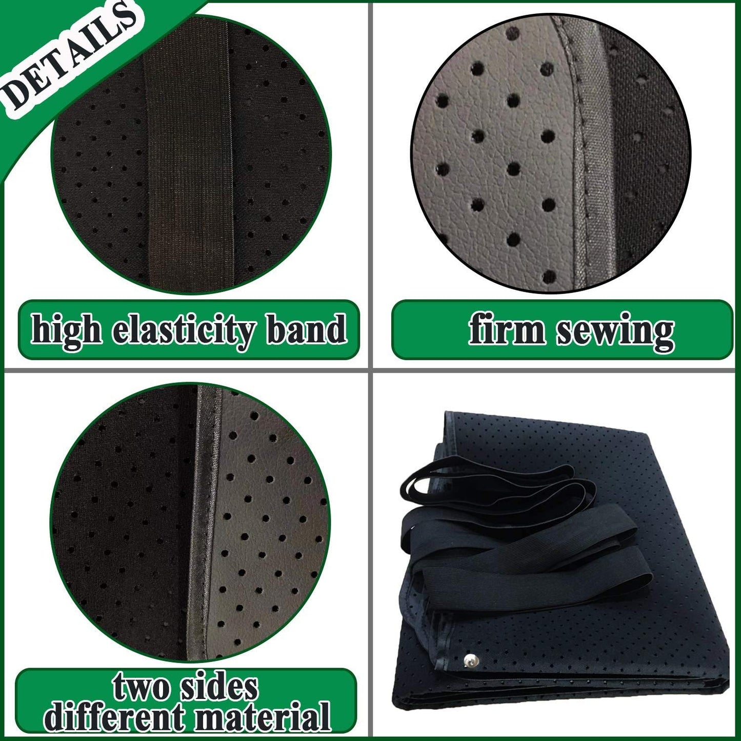 Grounding Mat, Grounding Sleep Mat 54’’x 71’ Perforated Design 100% Conductive Carbon Leatherette Grounding Mats, Fits for Full Size