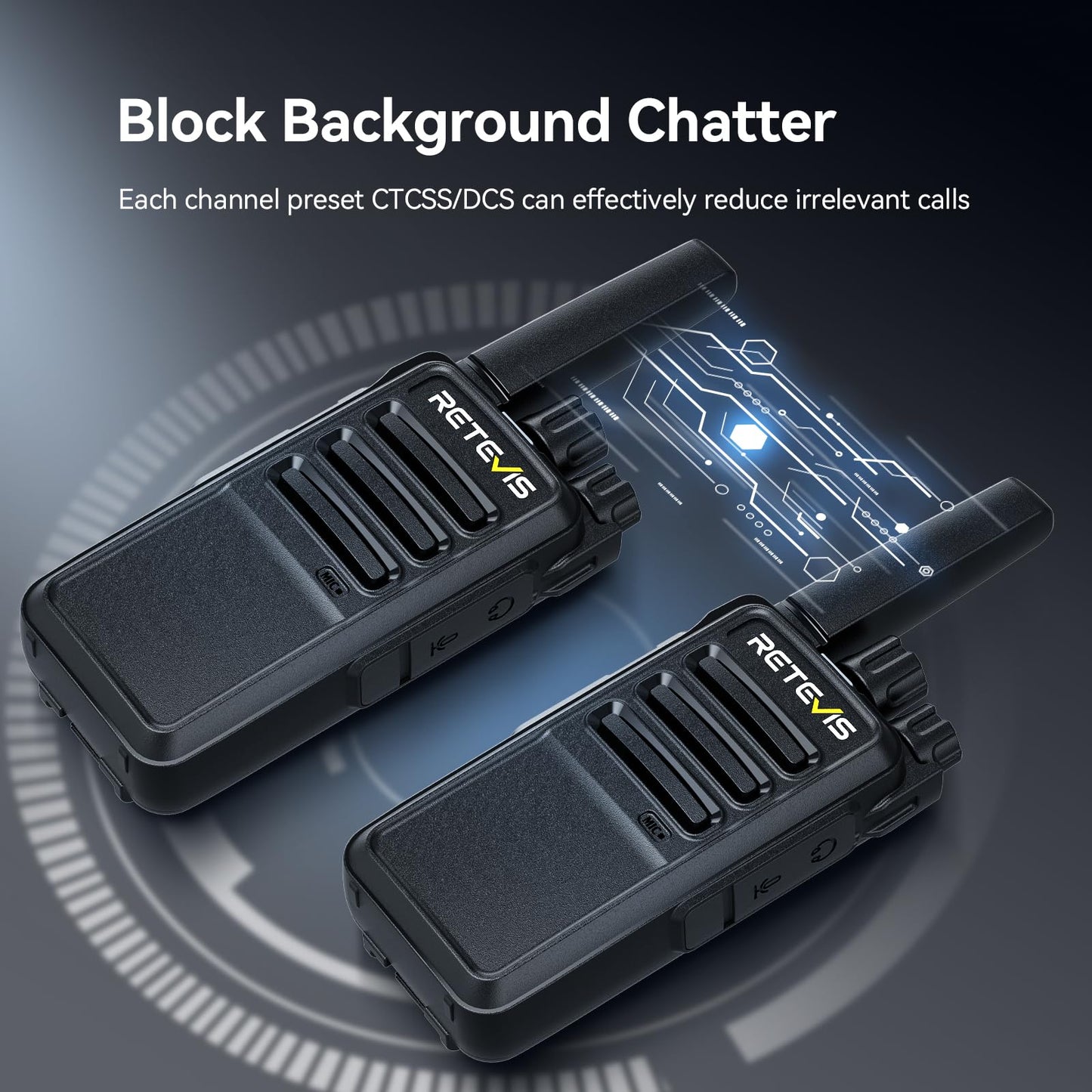 Retevis RT68 Two-Way Radios Long Range, Walkie Talkies for Adults, 2 Way Radio with Earpiece, Walkie Talkie Rechargeable with Charging Base, for Manufacturing Restaurant Business School(10 Pack)