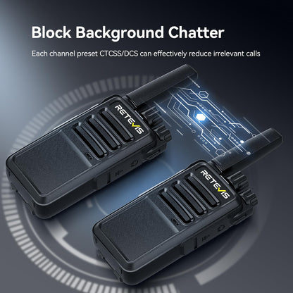 Retevis RT68 Two-Way Radios Long Range, Walkie Talkies for Adults, 2 Way Radio with Earpiece, Walkie Talkie Rechargeable with Charging Base, for Manufacturing Restaurant Business School(10 Pack)