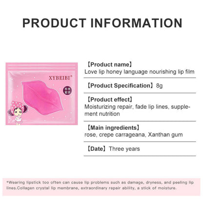 Lip mask is applied to remove dead skin fade lip wrinkles darken the lips moisturize and moisturize the lips