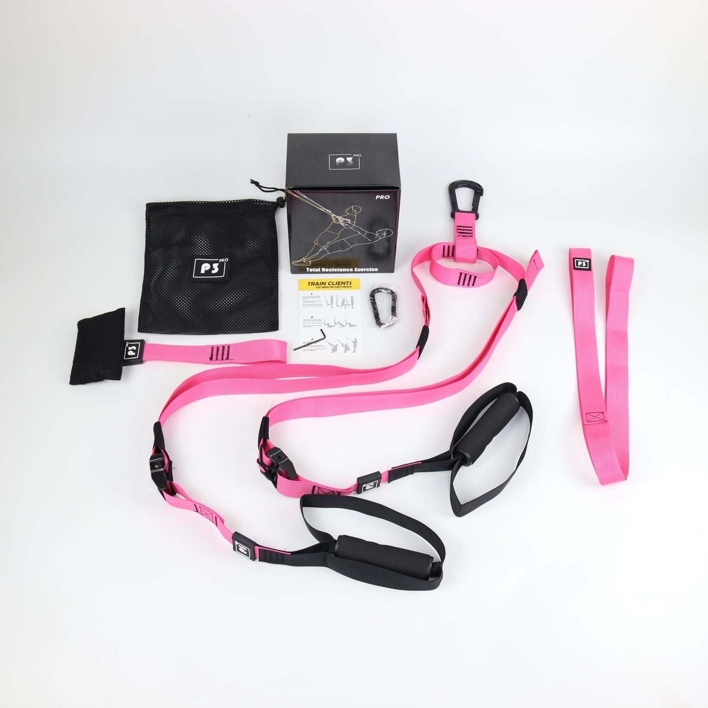 Suspension Training Strap - Adjustable, Wall Mount, Professional (TRX-style)