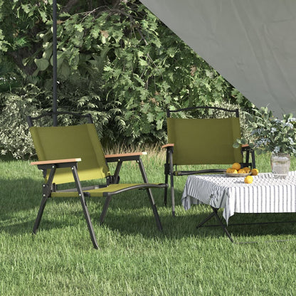 vidaXL Camping Chair 2 Pcs Outdoor Folding Camping Beach Chair Oxford Fabric