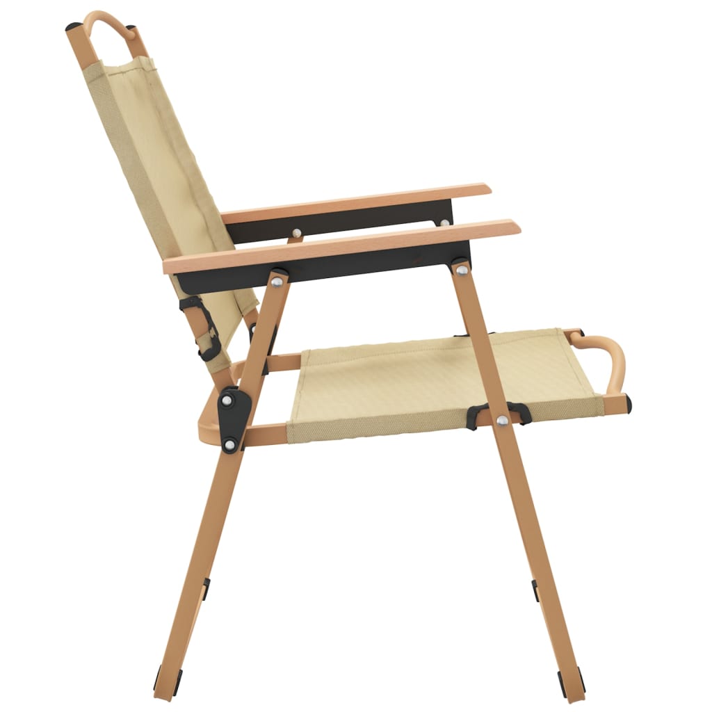 vidaXL Camping Chair 2 Pcs Outdoor Folding Camping Beach Chair Oxford Fabric